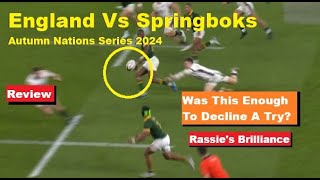 Review England VS Springboks Autumn Nations Series 2024 Reactions Analysis amp Recap [upl. by Hartley]