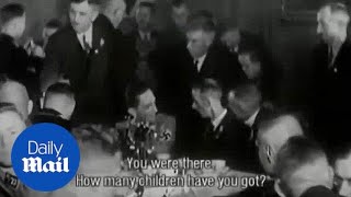 Unearthed footage of Joseph Goebbels boasting about his children  Daily Mail [upl. by Aehc]