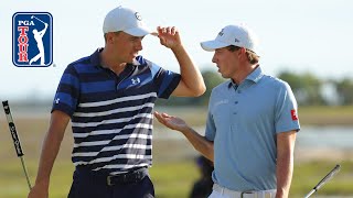 Every shot from dramatic playoff Spieth vs Fitzpatrick at RBC Heritage [upl. by Winther517]