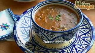 Recette de harira  soupe traditionnelle marocaine  Traditional Moroccan soup [upl. by Bently]