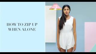 How To Zip Up A Dress All By Yourself [upl. by Johnsson]