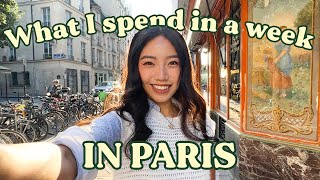 How much I spent in a week in Paris 🇫🇷 🥖 realistic travel vlog [upl. by Thorr857]