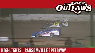 World of Outlaws Craftsman Late Models Ransomville Speedway June 15 2018  HIGHLIGHTS [upl. by Orutra]