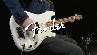 Fender Player Precision Bass MN Polar White  Gear4music demo [upl. by Tedmann]