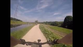 Bike ride Leeds Liverpool Canal from Rodley Leeds to Shipley [upl. by Eannej]