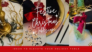 How to Create a Gorgeous Christmas Table Setting  Tablescape Tips Ideas  Z9Designs [upl. by Aisak632]