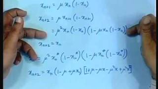 Lecture  9 The Logistic Map and Period doubling [upl. by Muiram]