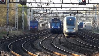 Les trains de ParisGare de Lyon et Bercy en timelapse [upl. by Shelman]