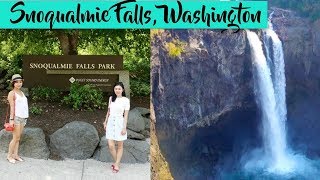 Things to do in Seattle Snoqualmies waterfall Travel Diary Snoqualmie Falls WA 🇺🇸 [upl. by Landbert]