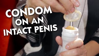 How to Put a Condom on an Intact Penis [upl. by Analram]