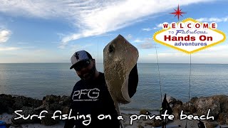 surf fishing in Anna Maria island Florida [upl. by Ennahoj]