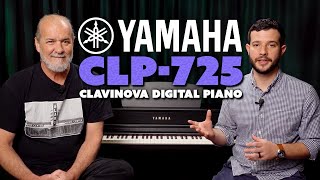 Yamaha CLP725 Clavinova Digital Piano  Overview and DEMO [upl. by Orfinger552]