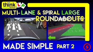 ROUNDABOUTS How to deal with Spiral amp Multilane Roundabouts Part 2  Filmed in Farnborough Hants [upl. by Stillmann]