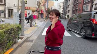 When the cute Japanese girl Misachan became my rickshaw driver for the 3rd time in Japan [upl. by Arundel]