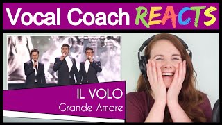 Vocal Coach reacts to Il Volo  Grande Amore Live [upl. by Nolita46]