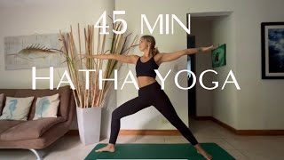 45 MIN HATHA YOGA  Stress Release and immunity Bost [upl. by Yhtir779]