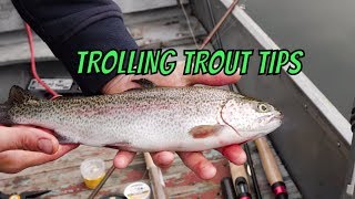 Trout Trolling Tips  How To Trolling For Trout In Lakes amp Ponds [upl. by Ruenhs]