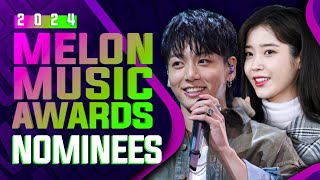 All Nominees  Melon Music Awards 2024 [upl. by Atnoek]