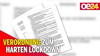 Verordnung wird veröffentlicht Harter Lockdown für Wien NÖ und das Burgenland [upl. by Batish]