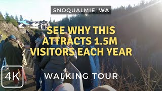 One of Washingtons Most Popular Scenic Attractions Snoqualmie Falls Dec 2024  Walking Tour [upl. by Corty205]