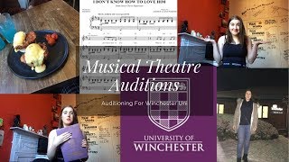 Musical Theatre Auditions  The University Of Winchester [upl. by Anaimad255]