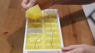 How to Make Popsicles  Easy Ice Cube Tray Popsicles Recipe [upl. by Chladek]