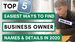 How to Find Business Owner Names and Details in 2023  Top 5 Easiest Strategies  SMMA Tips [upl. by Azerila]