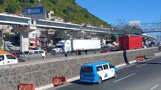 TROLEBÚS ELEVADO CADA DIA AVANZA MAS TRÁFICO DIARIO TOMA TUS PRECAUCIONES [upl. by Yuu]