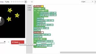 Blockly Games  Turtle  level 8 [upl. by Nemracledairam]