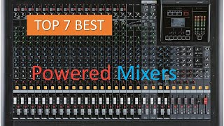 🦇🦕the Top Seven Best Powered Mixers with effects review [upl. by Yecrad]