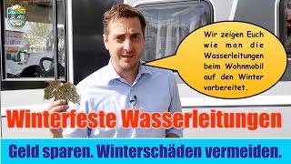 Wie mache ich Wasserleitungen im Wohnmobil winterfest  Service  Winter [upl. by Yleak]