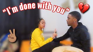 BREAK UP PRANK ON BOYFRIEND  I TRIED leaving him and this happened 😱😂 [upl. by Skip]