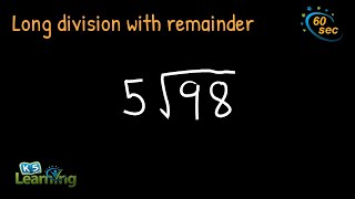 Long Division with Remainder  Easy Example [upl. by Valsimot932]