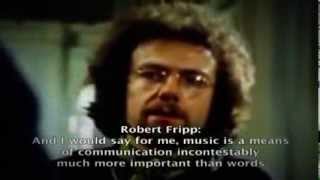 King Crimson  Interview Fr  Eng subs 1973 [upl. by Romito]