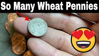 Wheat Pennies Found Coin Roll Hunting  Penny Hunt and Fill 185 [upl. by Alyar]