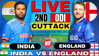 India vs England 2nd ODI  Live Cricket Match Today  IND vs ENG Live Match  India England Match [upl. by Zeeba398]