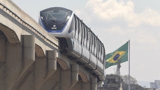 São Paulo Monorail Monotrilho  New Station Open [upl. by Laverna443]