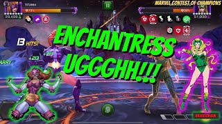 How To Defeat The MCOC Enchantress One Word Patience [upl. by Nnov59]