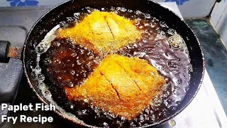 कुरकुरी पापलेट मछली  Paplet Machli  POMFRET FISH FRY RECIPE TASU COOKING CHANNEL [upl. by Noble]