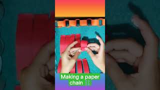 making a paper chain ⛓️ [upl. by Nalo825]