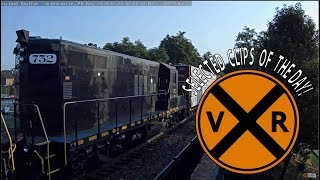 VIRTUAL RAILFAN SELECTED CLIPS OF THE DAY July 25 2019 [upl. by Ellirpa]