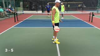 2020 Polk County Senior Games Pickleball Championships  Men’s Doubles 6569  Playoff Semifinals [upl. by Anrahs]