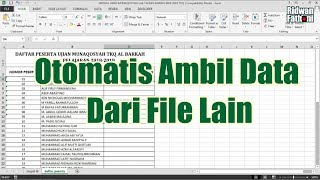 Cara Mengambil Data Dari File Lain secara otomatis tutorial praktis MS excel [upl. by Kissie348]