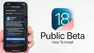 iOS 18 Public Beta is Out  How To Install [upl. by Airdnaxila]