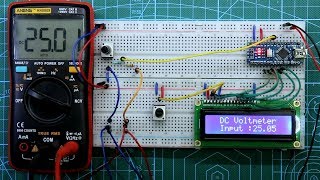 How to make a 030 volt digital voltmeter using Arduino  Arduino project [upl. by Annerb872]