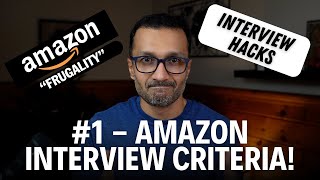 1 Amazon Interview Scoring Frugality [upl. by Nashom]