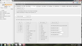 phpmyadmin Users and Privileges [upl. by Kieran22]