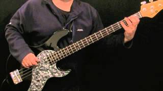 How To Play Bass To Staying Alive  The Bee Gees [upl. by Enoek]