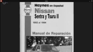 MANUAL DE REPARACION DE TSURU II Y III HAYNES ESPAÑOL PDF [upl. by Gonagle318]