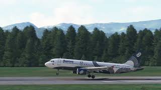 Landing at southern Sakhalin  outside view [upl. by Janeva]